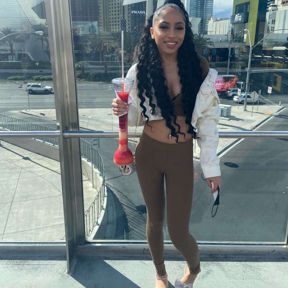 Fashion nova brown two piece set